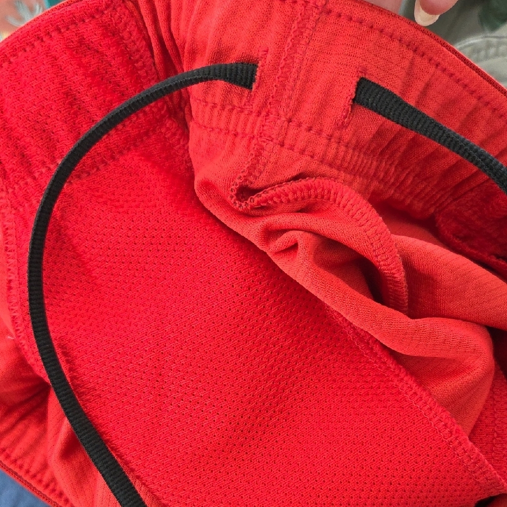 Nike Men's Dri-fit Athletic Red Shorts - Picture 7 of 7